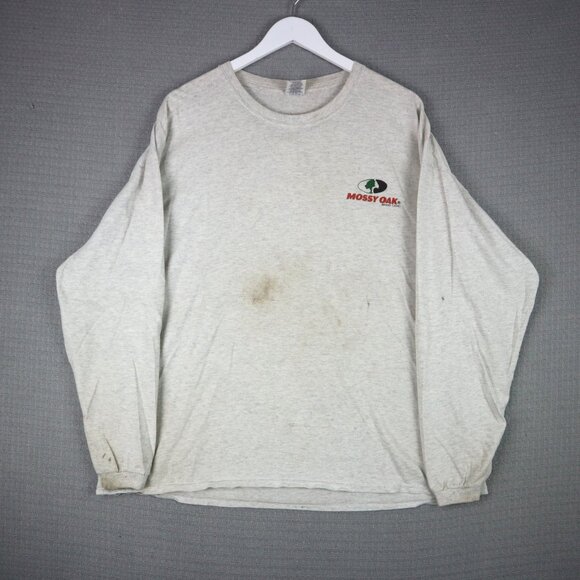 Mossy Oak Y2K Deer Hunting Cotton Longsleeve Distressed XXL - Picture 2 of 8